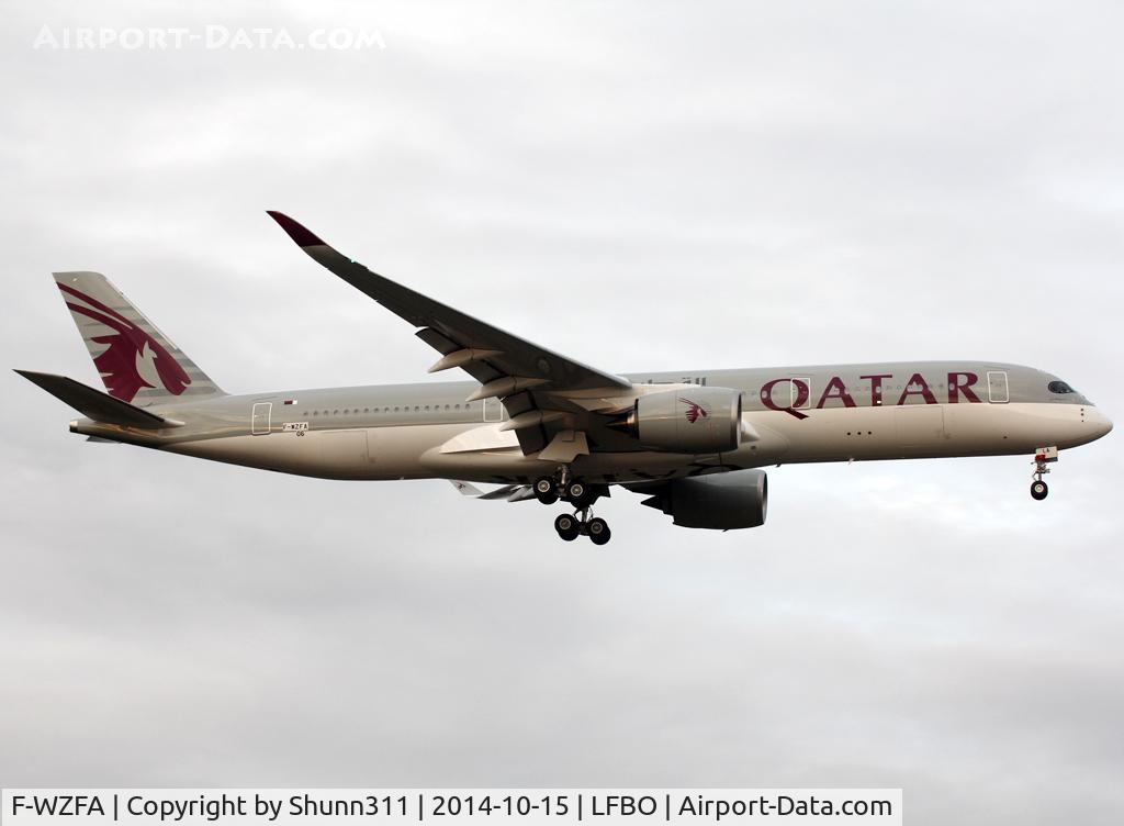 F-WZFA, 2014 Airbus A350-941 C/N 006, C/n 0006 - To be A7-ALA
