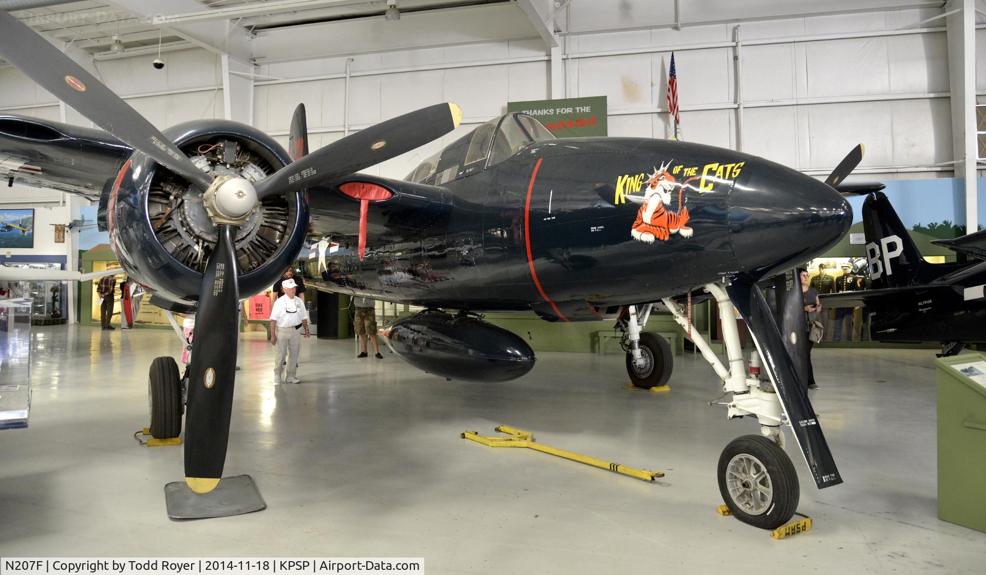 N207F, 1945 Grumman F7F-3 Tigercat C/N C.154, On display at the Palm Springs Air Museum