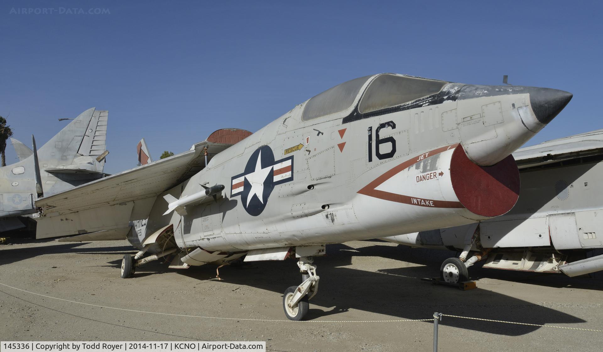 145336, Vought TF-8A Crusader C/N 260, On display at the Planes of Fame Chino location