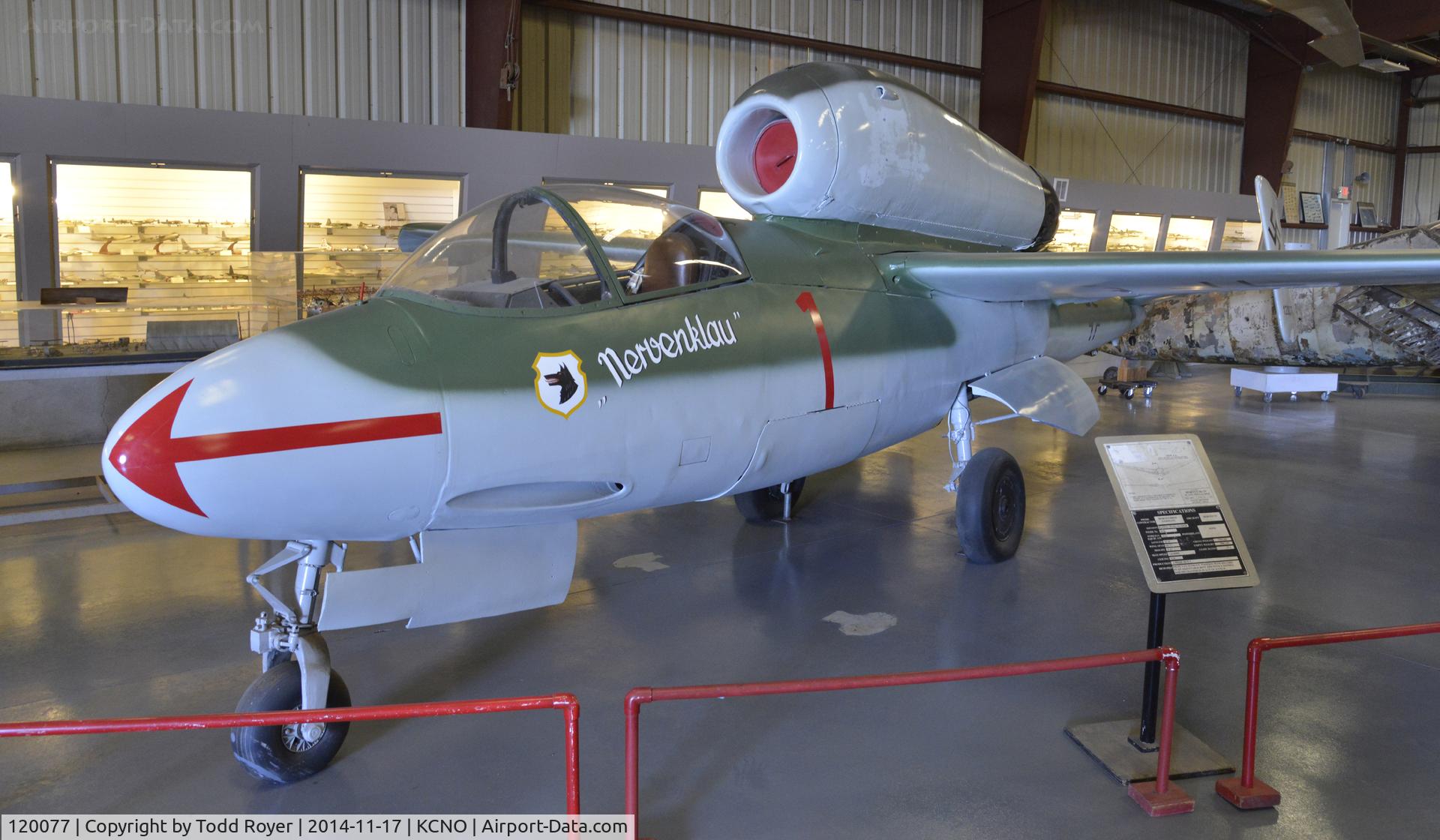 120077, Heinkel He-162A-2 Volksjager C/N 120077, On display at the Planes of Fame Chino location