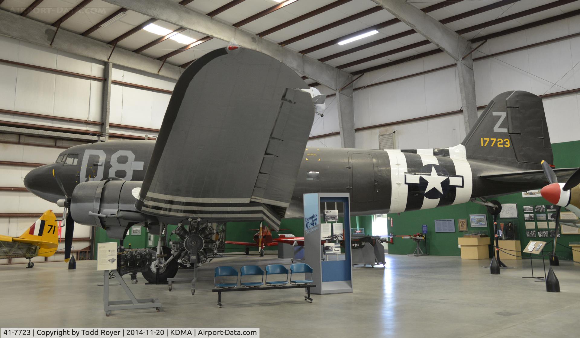 41-7723, 1942 Douglas C-47-DL C/N 4201, On display at the Pima Air and Space Museum