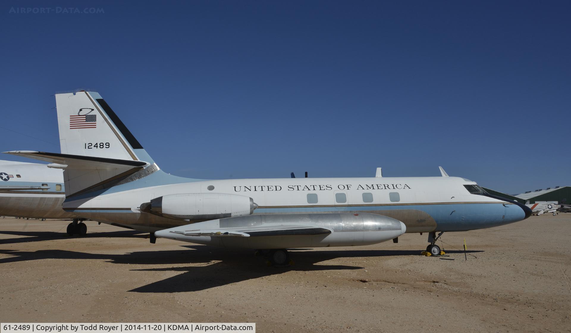 61-2489, 1961 Lockheed VC-140B-LM Jetstar C/N 1329-5022, On display at the Pima Air and Space Museum