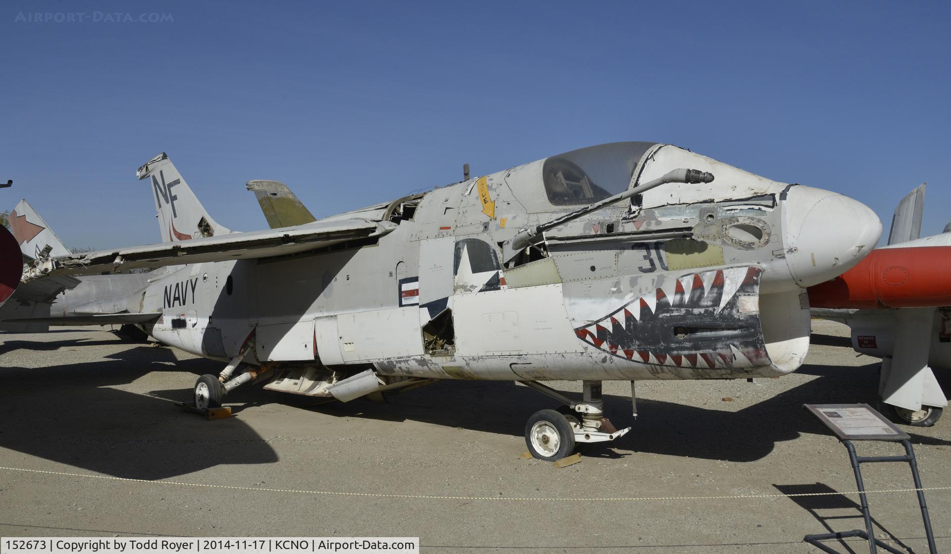 152673, LTV A-7A Corsair II C/N A-030, On display at the Planes of Fame Chino location