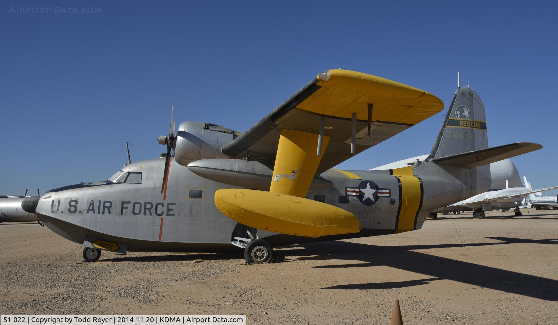 51-022, 1951 Grumman HU-16A Albatross C/N G-96, On display at the Pima Air and Space Museum