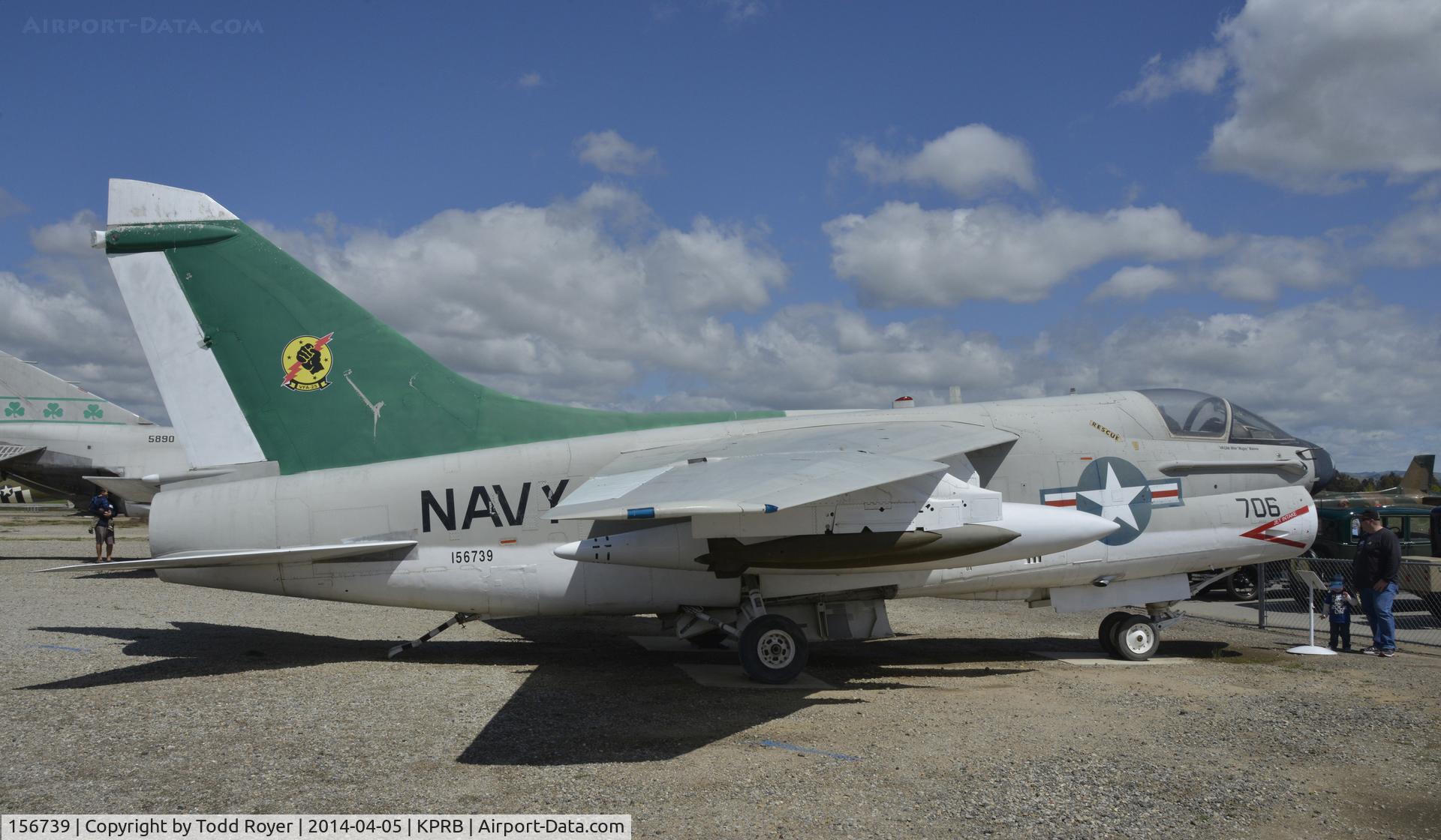 156739, LTV A-7C Corsair II C/N C-006, On display at the Estrella Air Museum