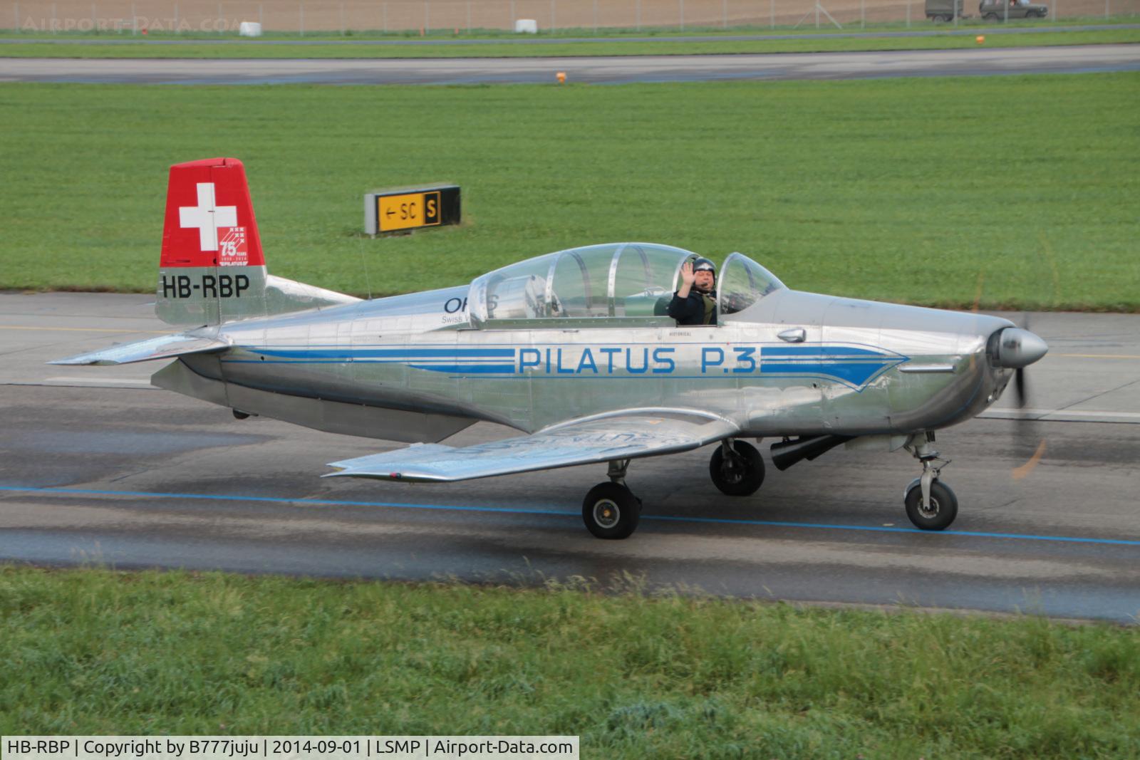 HB-RBP, 1958 Pilatus P3-05 C/N 473-22, at AIR14
