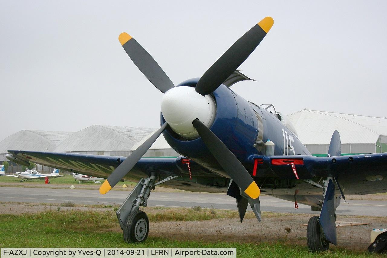 F-AZXJ, 1949 Hawker Sea Fury FB.11 C/N 37733, Hawker Sea Fury FB.11, Static display, Rennes-St Jacques airport (LFRN-RNS) Air show 2014