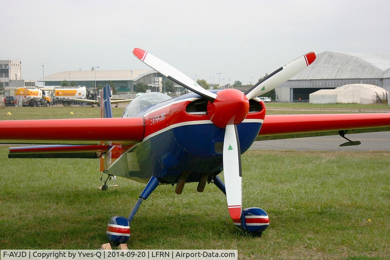 F-AYJD, 1990 Extra EA-260 C/N 02, Extra EA-260, Static display, Rennes-St Jacques airport (LFRN-RNS) Air show 2014