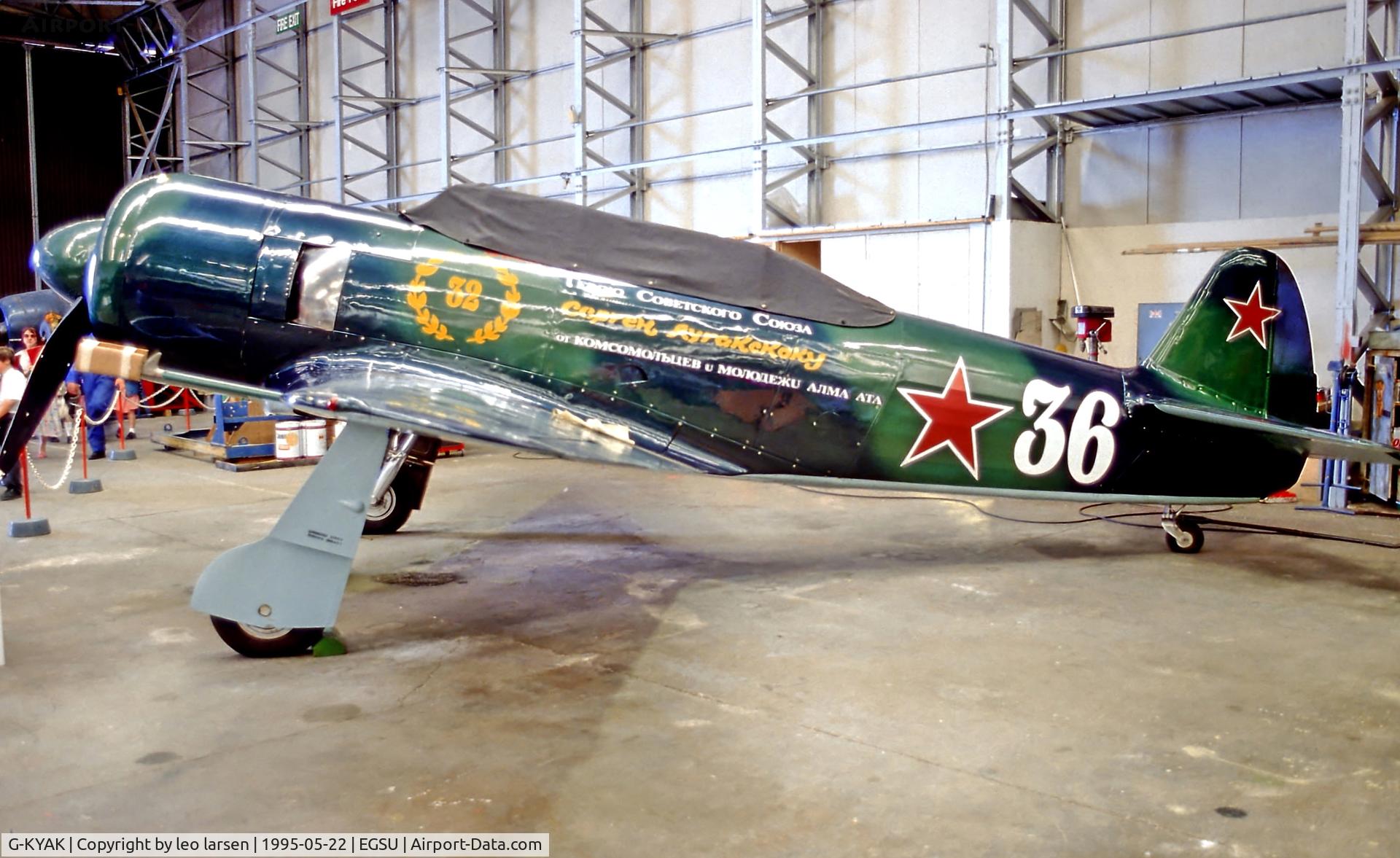 G-KYAK, 1947 Let C-11 (Yak-11) C/N 171101, Duxford 22.5.95