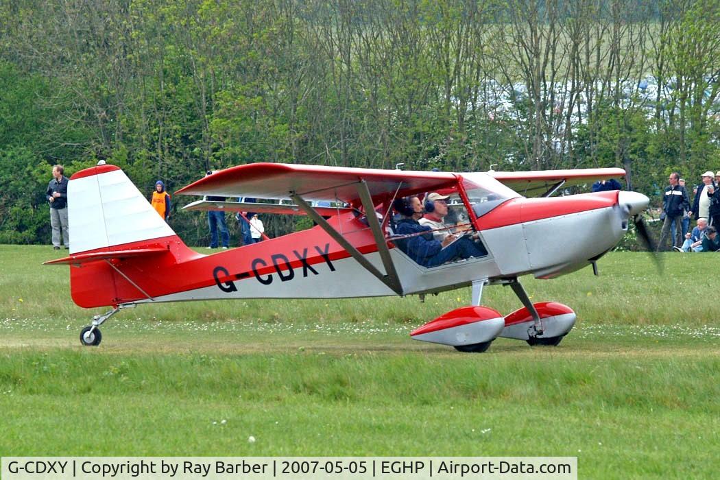 G-CDXY, 2007 Skystar Kitfox Series 7 C/N PFA 172D-14112, Denney Kitfox Skymaster Mk.7 [PFA 172D-14112] Popham~G 05/05/2007
