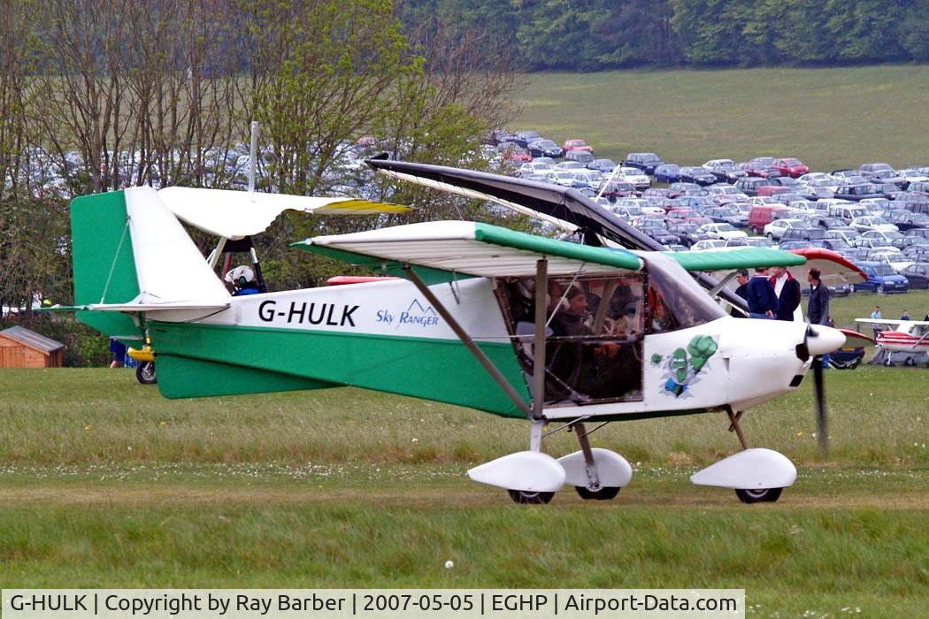 G-HULK, 2007 Best Off Skyranger 912(2) C/N BMAA/HB/238, Best Off Skyranger 912-2 [BMAA/HB/238] Popham~G 05/05/2007