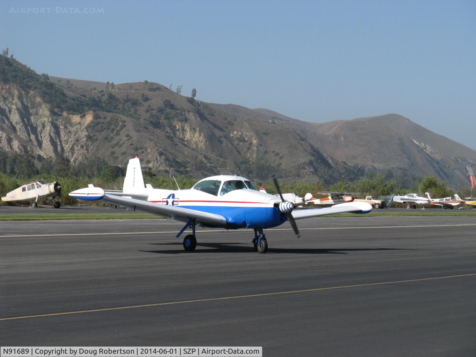 N91689, 1946 North American Navion (NA-145) C/N NAV-4-431, 1946 North American NAVION, Continental E225 upgrade, taxi off the active