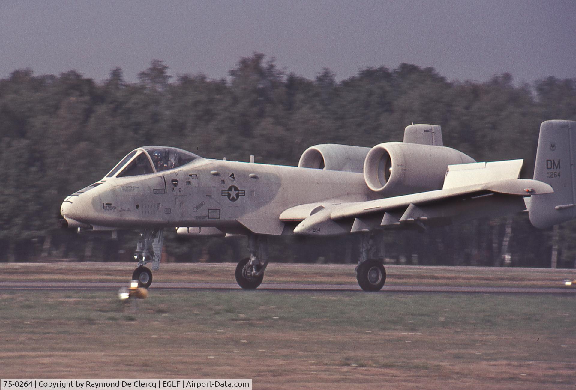 75-0264, 1975 Fairchild Republic A-10A Thunderbolt II C/N A10-0013, FAB Airshow in september 1976.