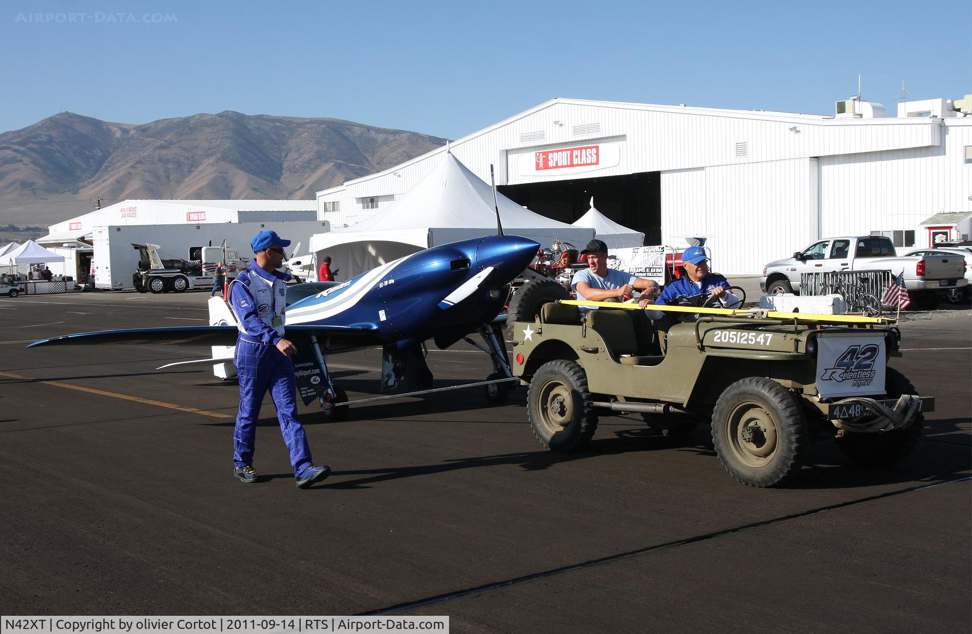 N42XT, 2005 Nemesis NXT C/N 004, going to race, Reno 2011. Nice Jeep !