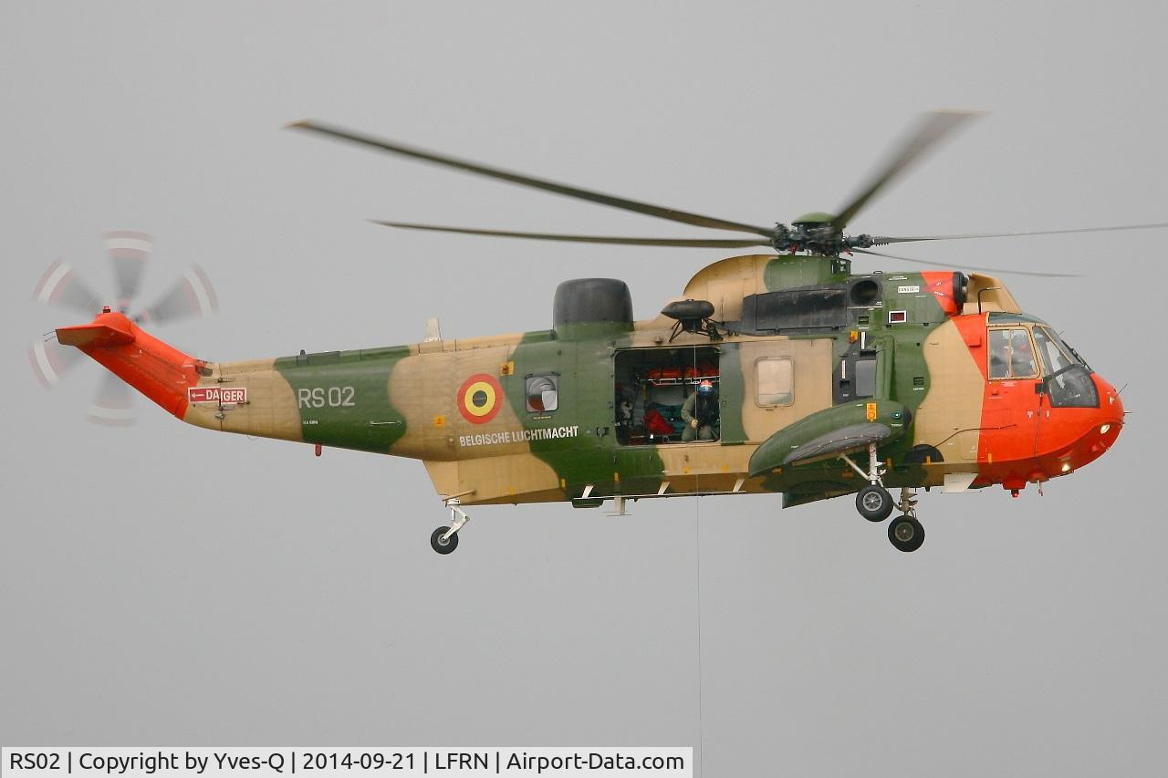 RS02, 1976 Westland Sea King Mk.48 C/N WA832, Belgium Air Force Westland WS-61 Sea King Mk.48, On display, Rennes-St Jacques airport (LFRN-RNS) Air show 2014