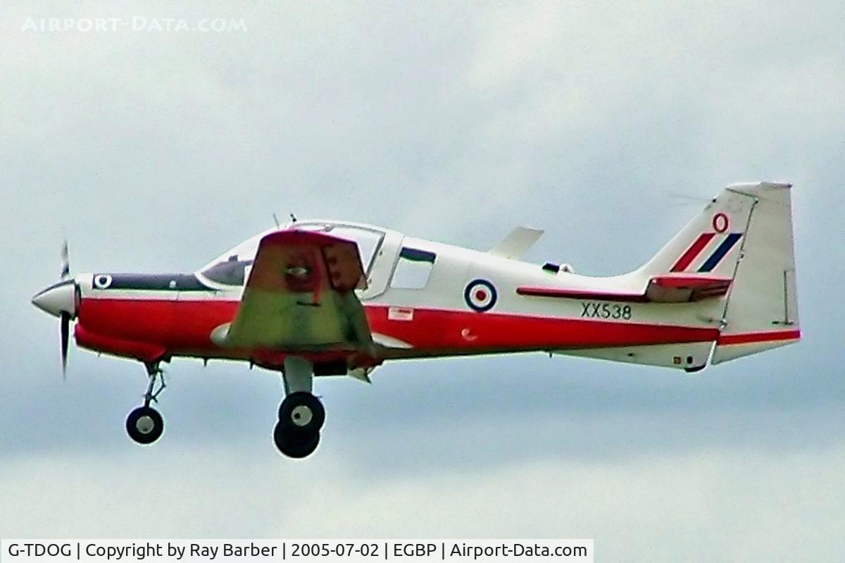 G-TDOG, 1973 Scottish Aviation Bulldog T.1 C/N BH.120/230, Scottish Aviation SA.120 T.1 Bulldog [BH120/230] Kemble~G 02/07/2005