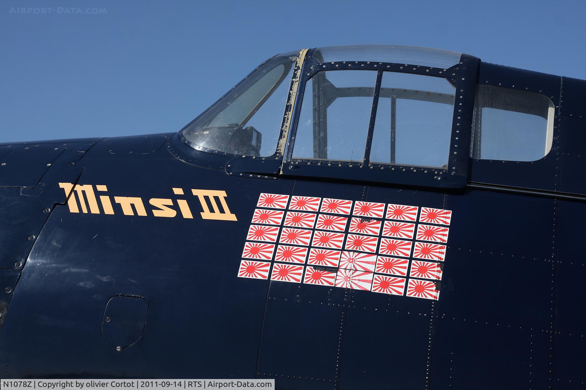N1078Z, 1963 Grumman F6F-5 Hellcat C/N 27354801-66, detail view