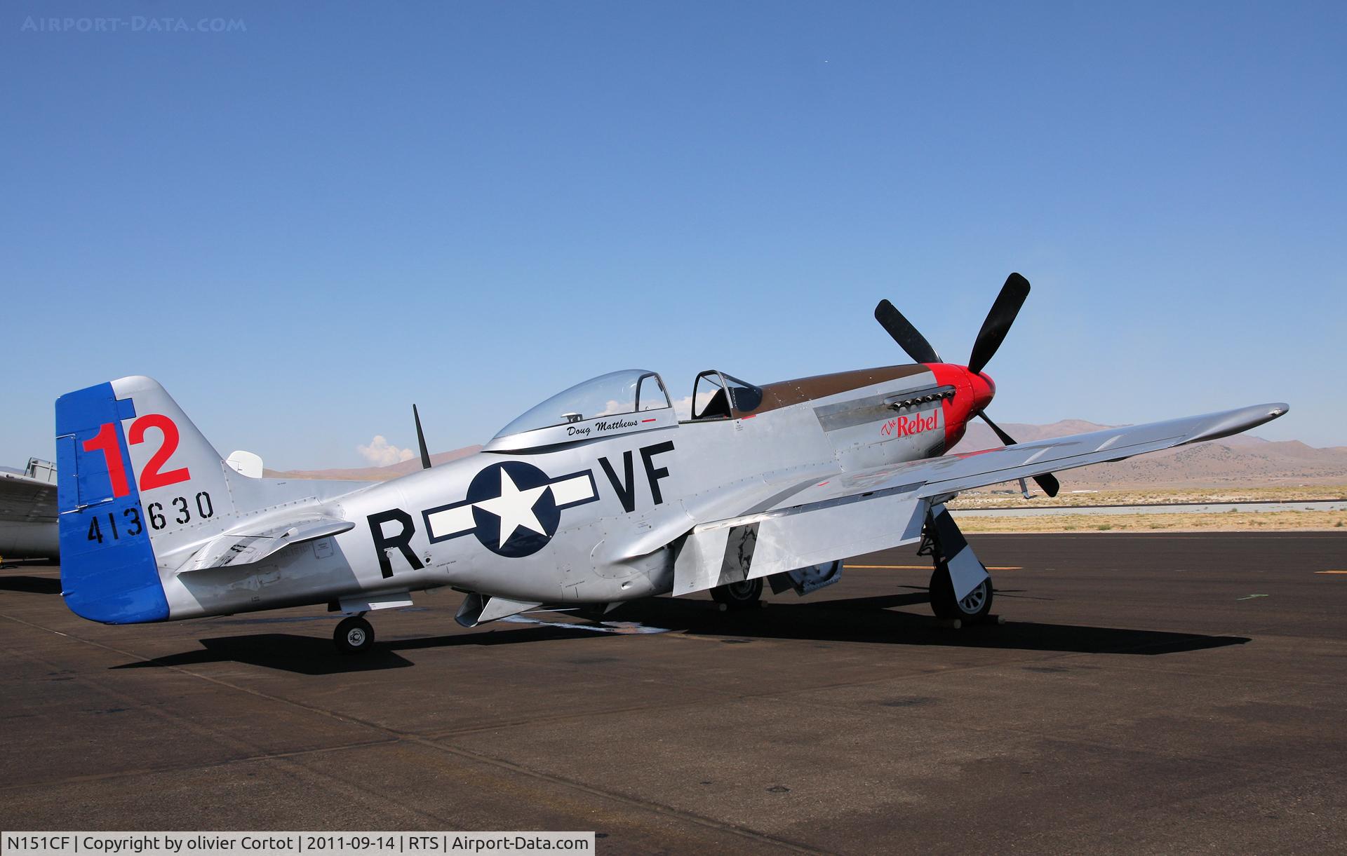 N151CF, 1944 North American P-51D Mustang C/N 44-84933N, Reno air races