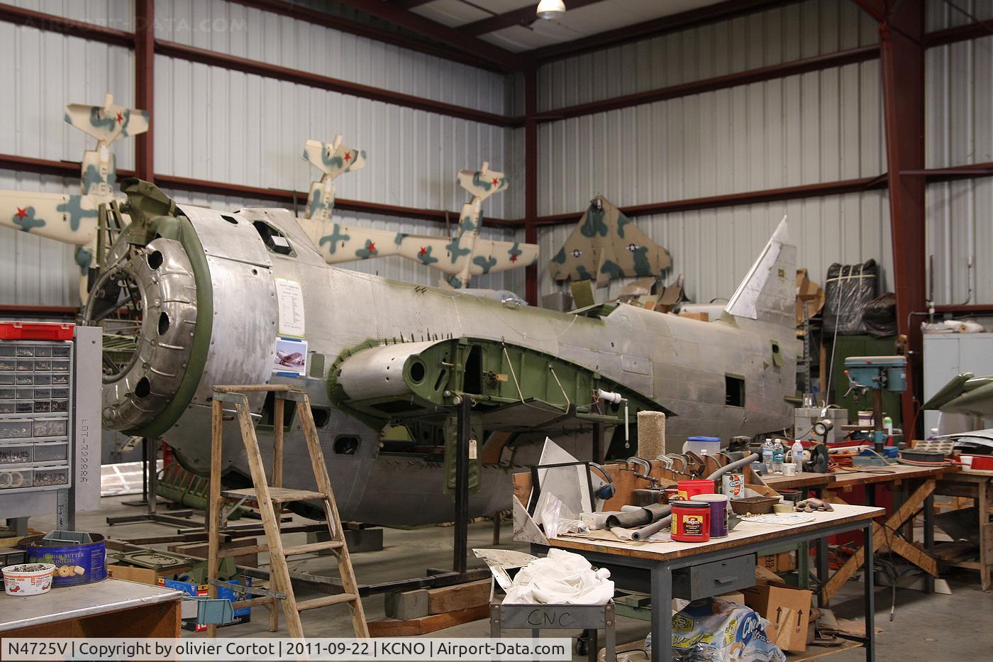 N4725V, 1939 North American O-47B C/N 25-554, planes of fame museum