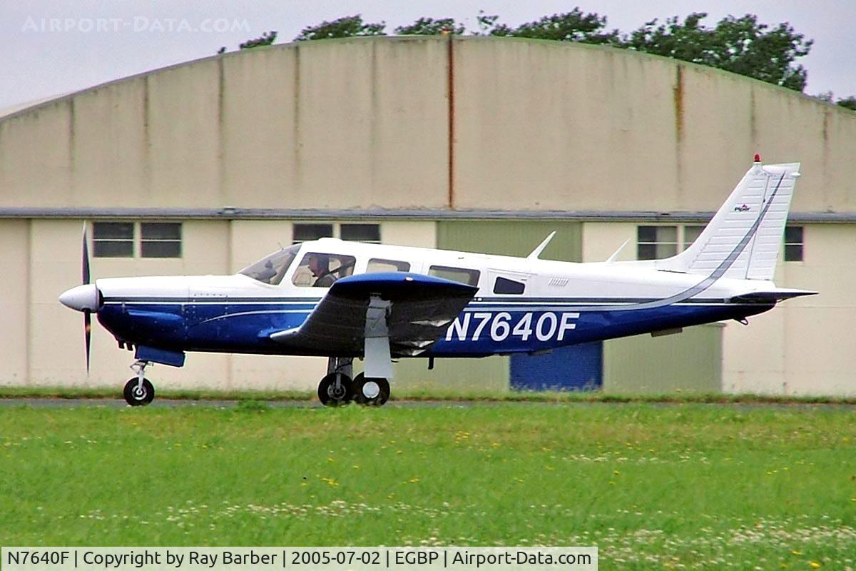 N7640F, 1976 Piper PA-32R-300 Cherokee Lance C/N 32R-7780069, Piper PA-32R-300 Cherokee Lance [32R-7790069] Kemble~G 02/07/2005
