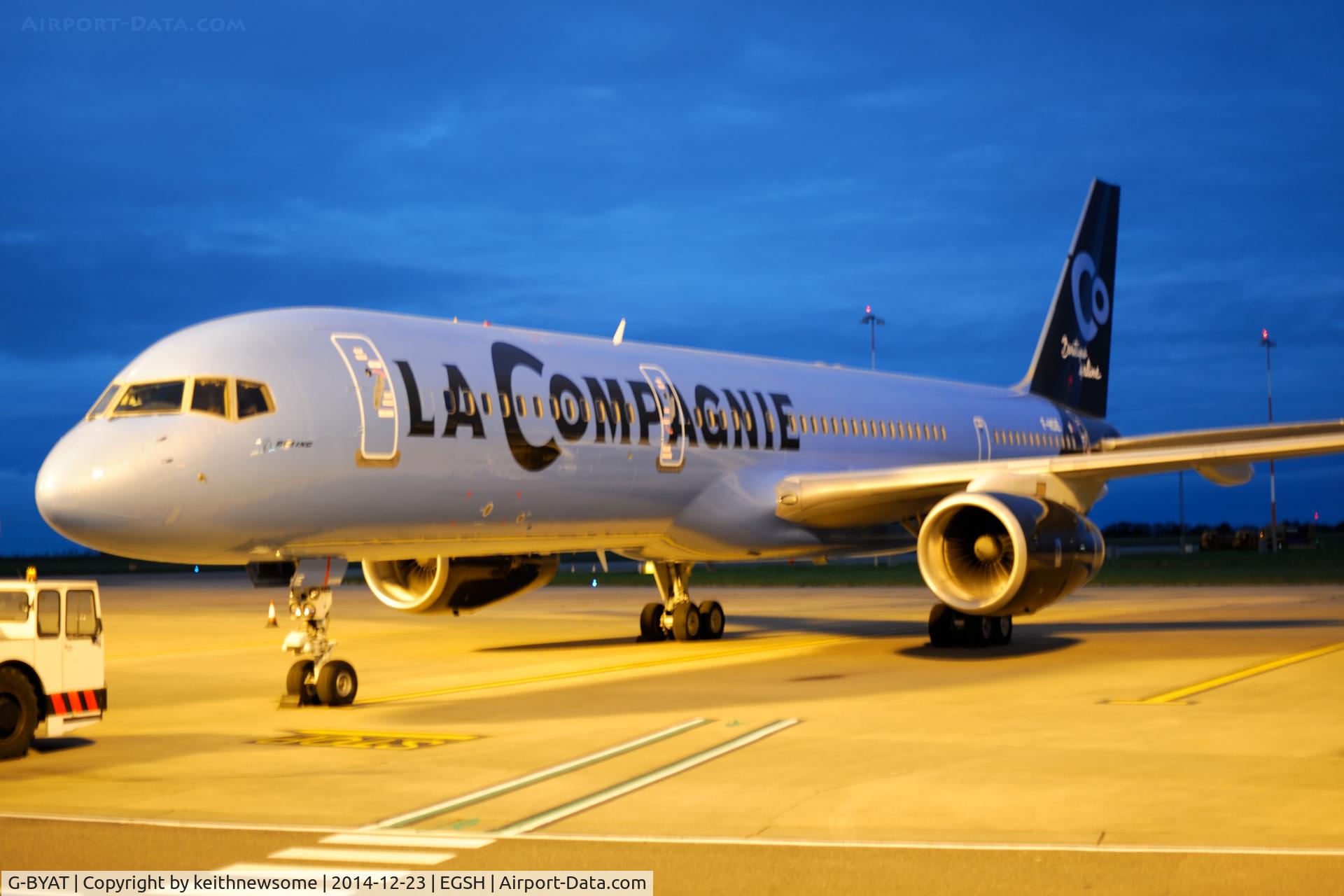 G-BYAT, 1994 Boeing 757-204 C/N 27208, Sprayed to La Compagnie as F-HCIE.