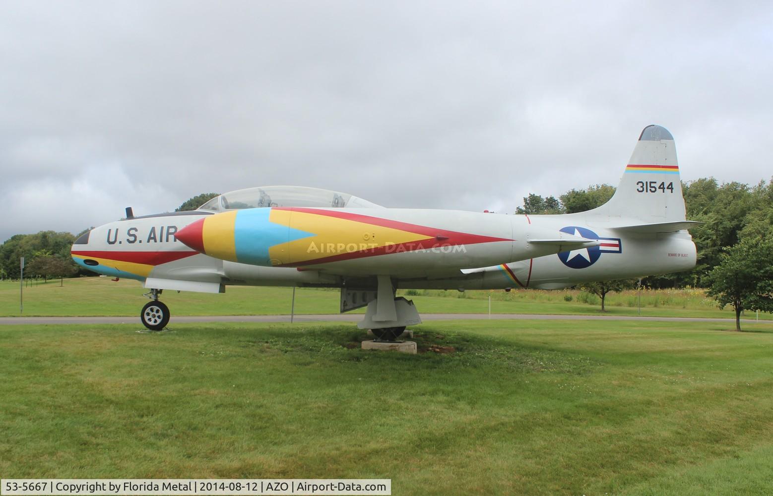 53-5667, 1953 Lockheed T-33B Shooting Star C/N 580-9006, T-33B