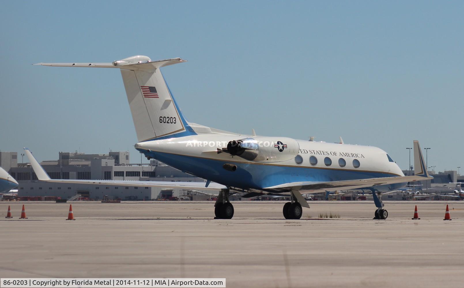 86-0203, 1986 Grumman C-20B Gulfstream III C/N 475, C-20B