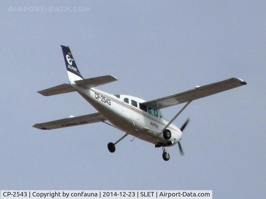 CP-2543, Cessna 207A Stationair 8 C/N 20700593, Air taxi 'Elorza' arriving to El Trompillo