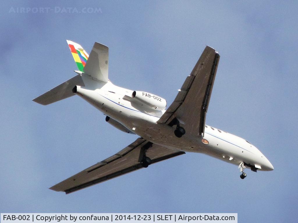 FAB-002, 1999 Dassault Falcon 50EX C/N 289, Arriving with south wind to El Trompillo