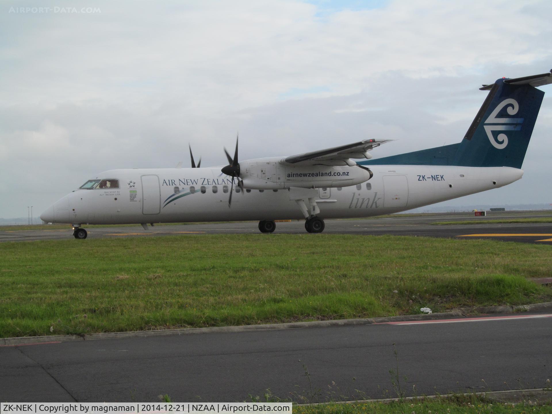ZK-NEK, 2006 De Havilland Canada DHC-8-311 Dash 8 C/N 629, another dash along taxyway