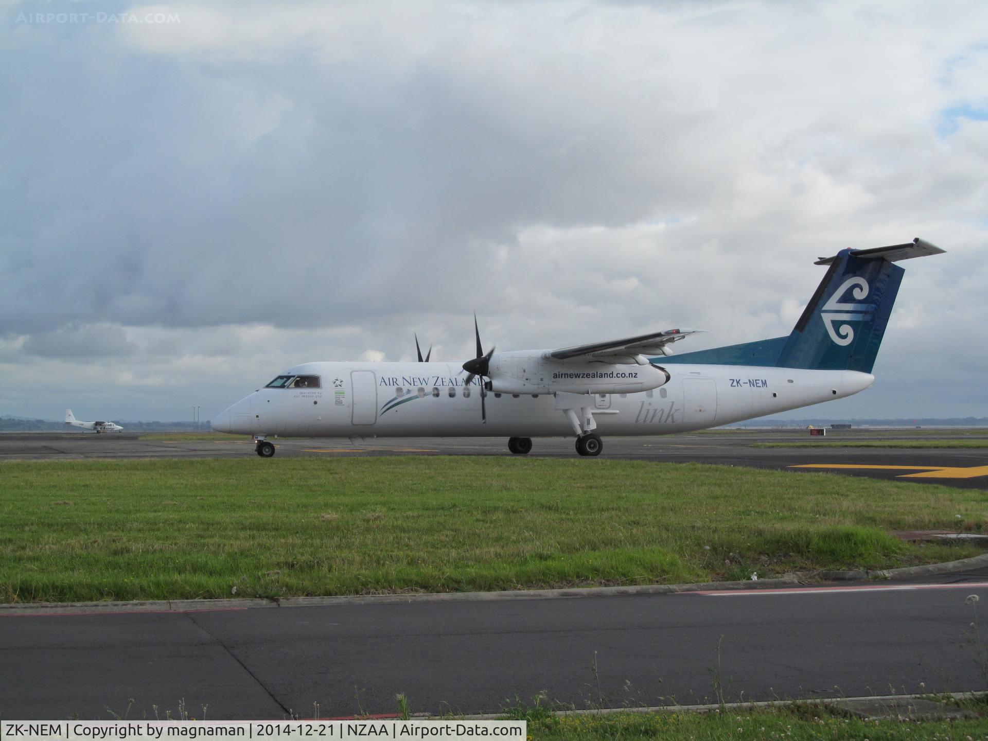 ZK-NEM, 2006 De Havilland Canada DHC-8-311 Dash 8 C/N 630, last of about 8 DHC-8 or ATR-42 seen at AKL in just a four hour spell.