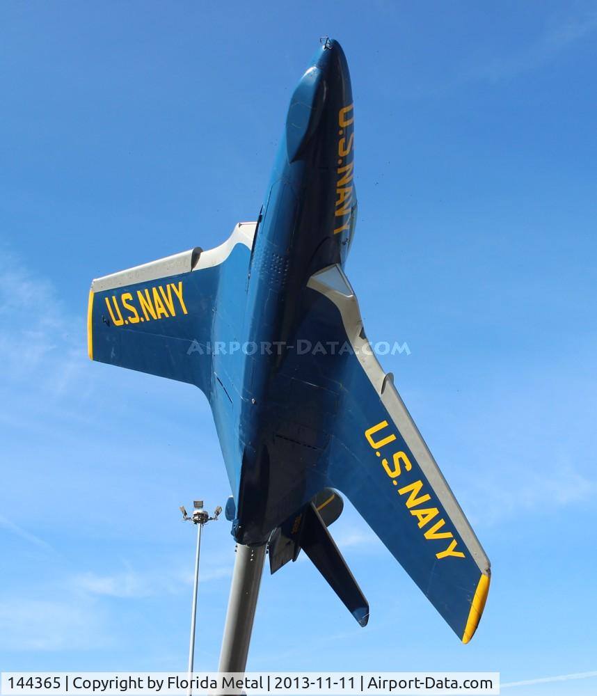 144365, Grumman F9F-8 Cougar C/N Not found 144365, F9F-8 Cougar at the Florida Welcome Center on I-10