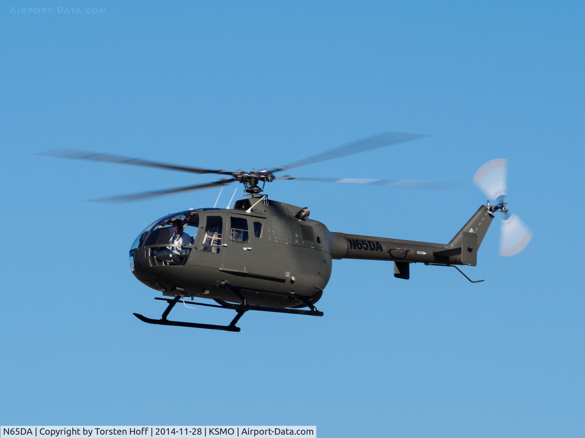 N65DA, 1991 MBB Bo-105S C/N S-854, N65DA arriving on RWY 21