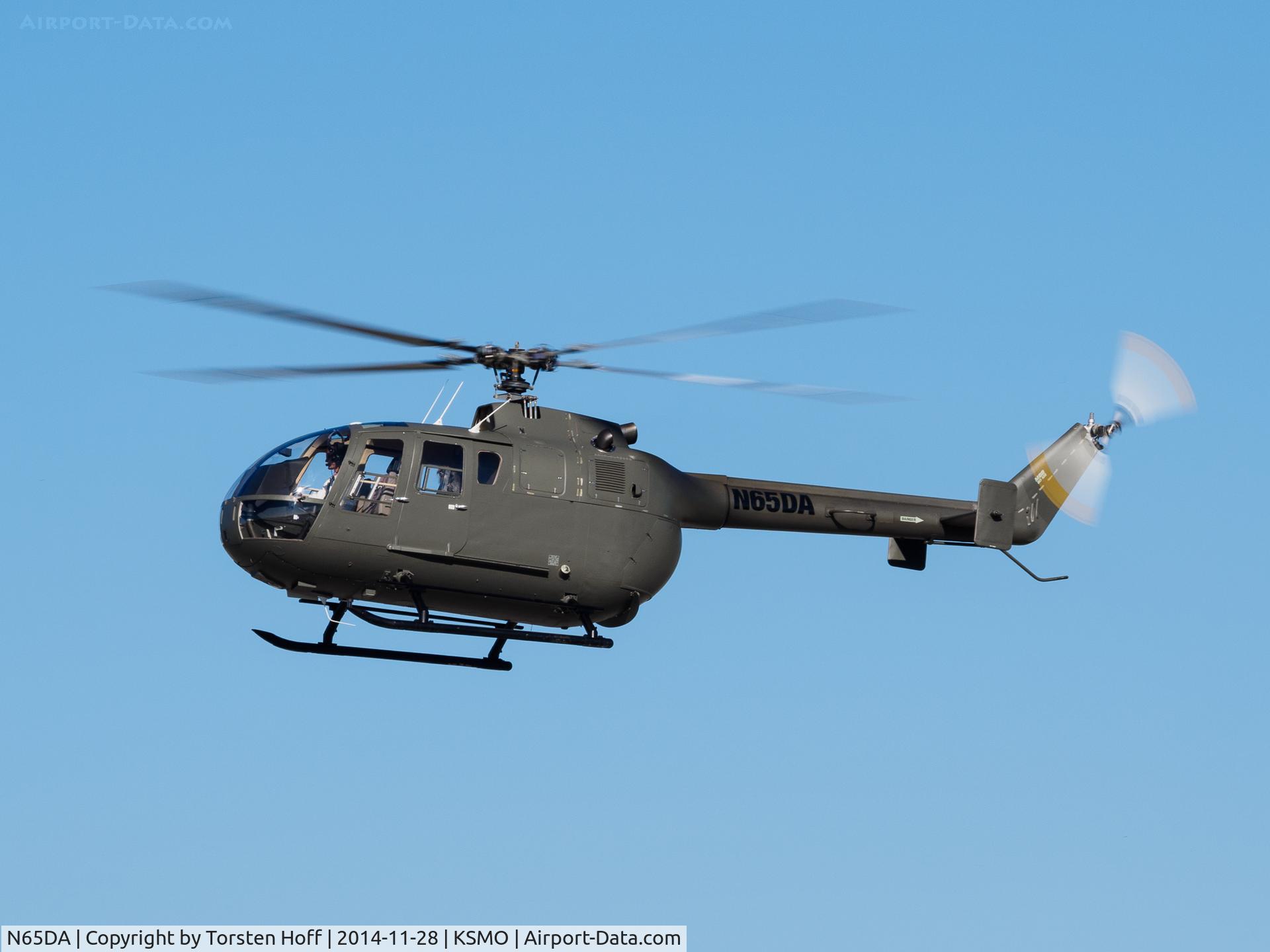 N65DA, 1991 MBB Bo-105S C/N S-854, N65DA arriving on RWY 21