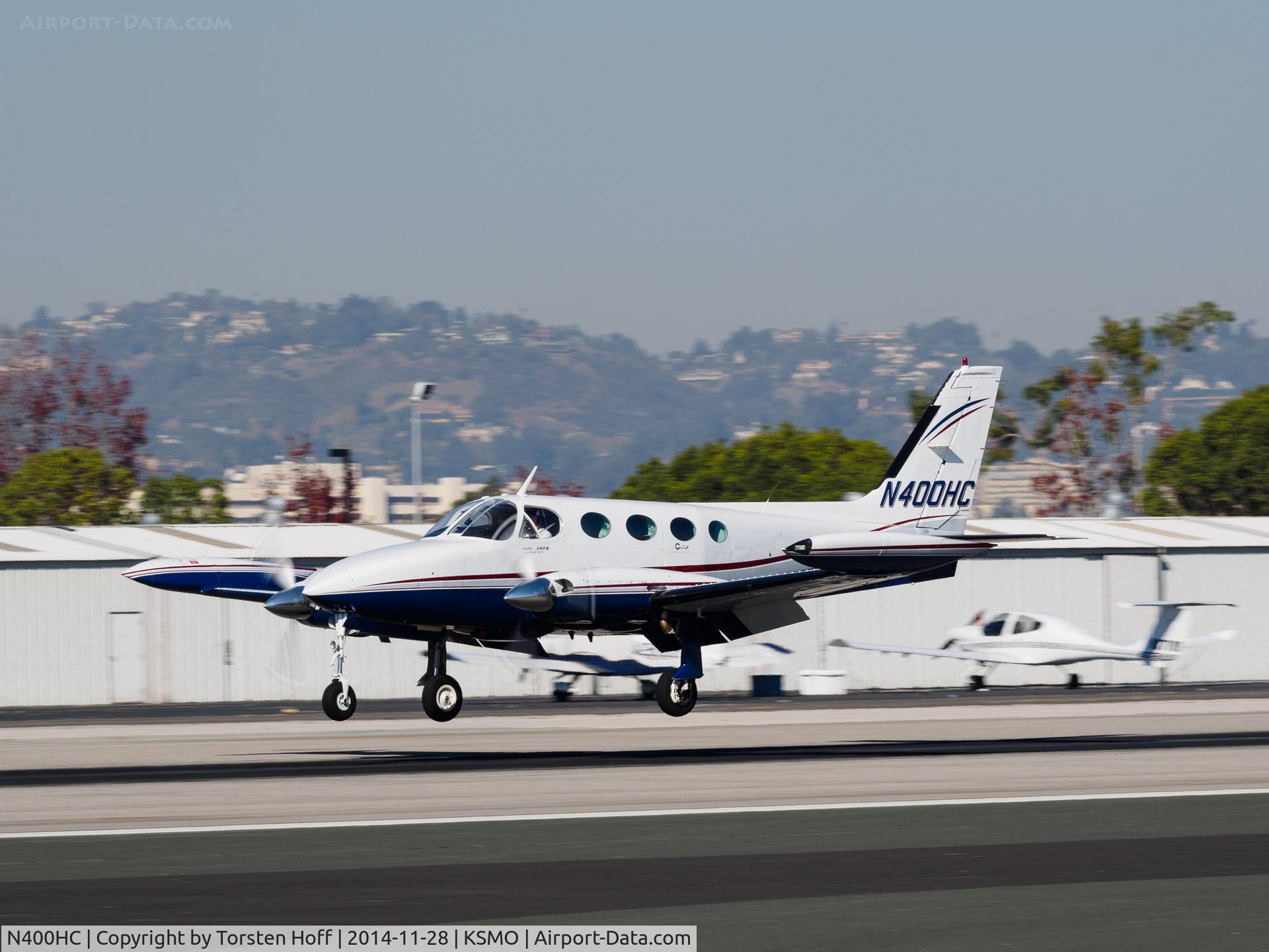 N400HC, 1979 Cessna 340A C/N 340A0705, N400HC arriving on RWY 21