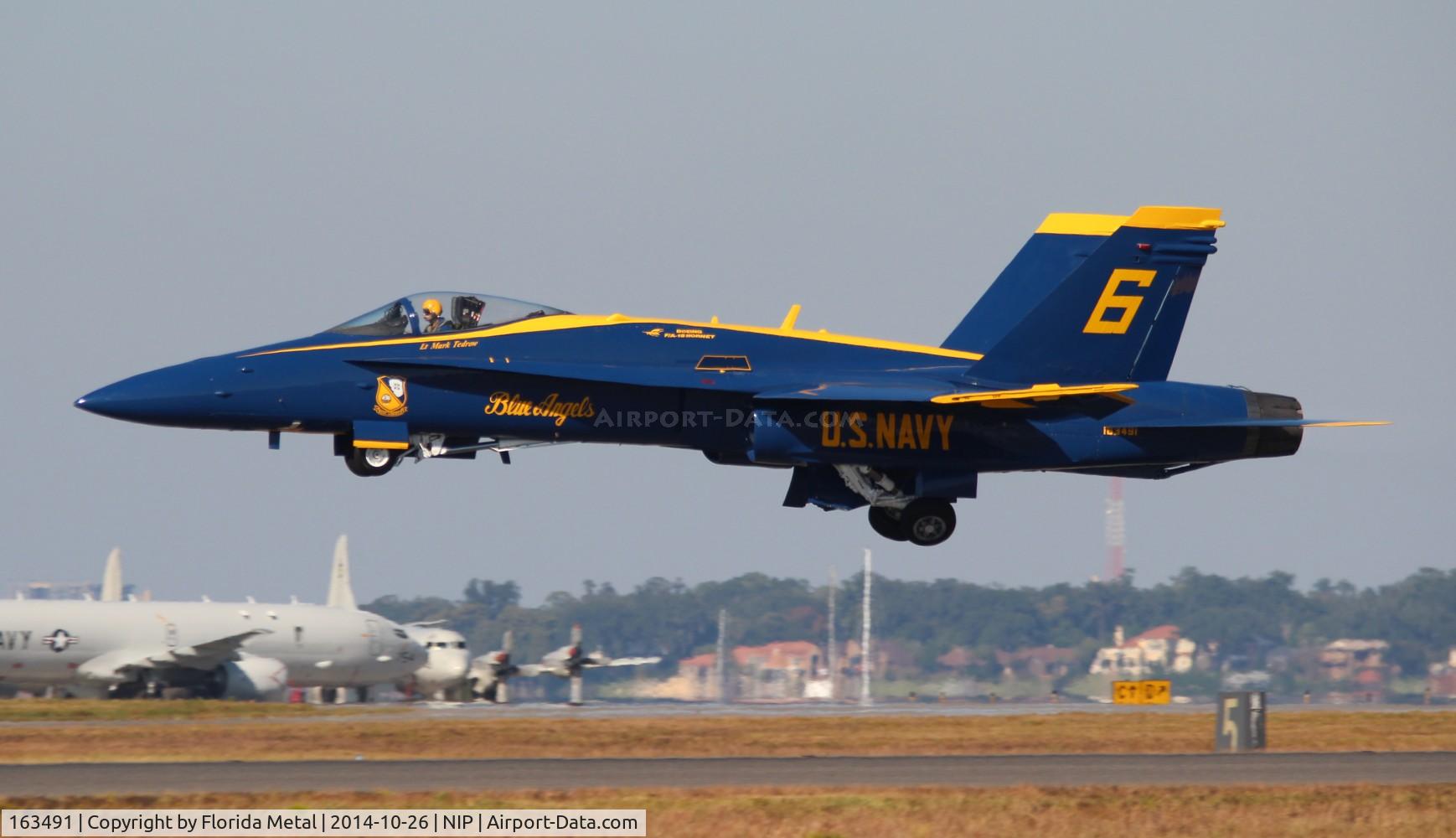 163491, 1988 McDonnell Douglas F/A-18C Hornet C/N 727/C048, Blue Angels F-18C