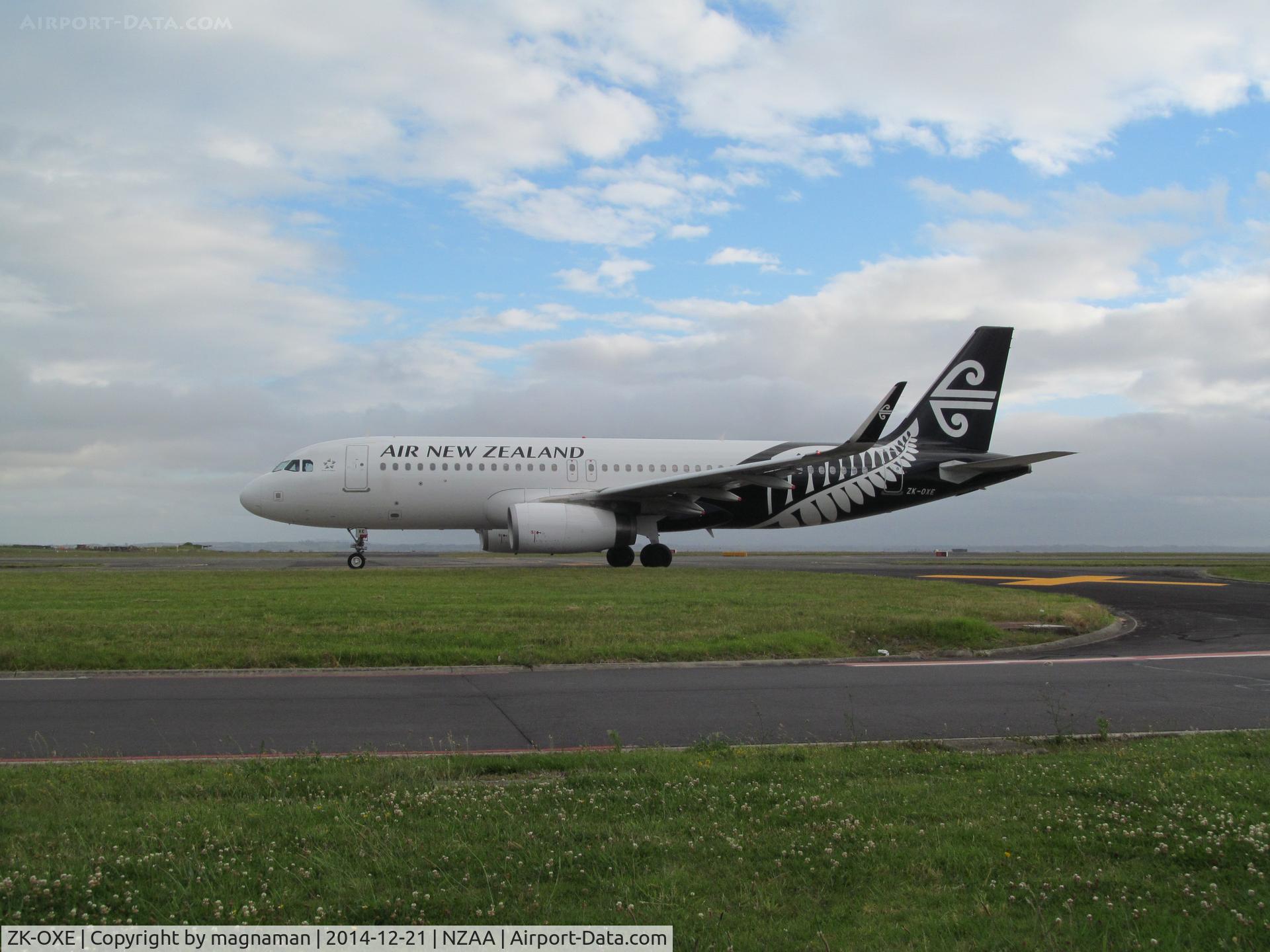 ZK-OXE, 2014 Airbus A320-232 C/N 5993, taxi for departure