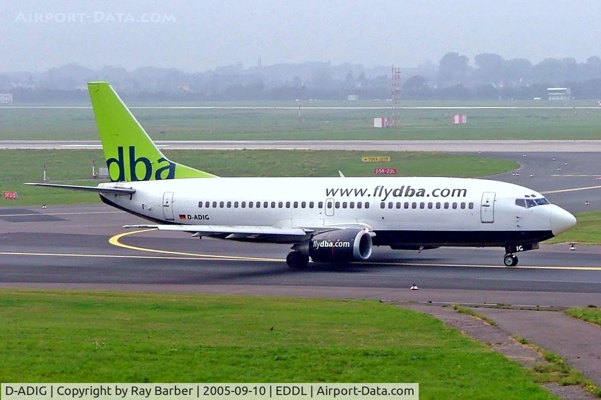 D-ADIG, 1992 Boeing 737-3L9 C/N 26441, Boeing 737-3L9 [26441] (DBA) Dusseldorf~D 10/09/2005
