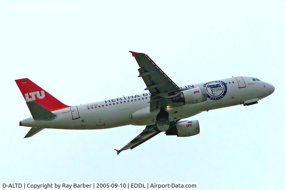 D-ALTD, 2001 Airbus A320-214 C/N 1493, Airbus A320-214 [1493] (LTU) Dusseldorf~D 10/09/2005