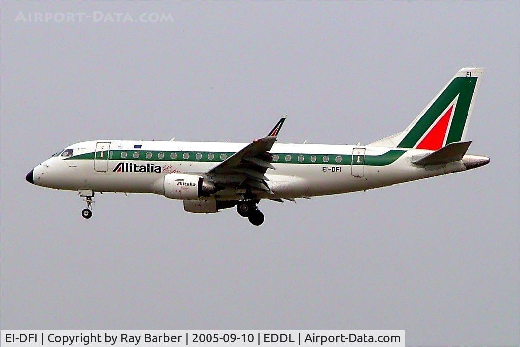 EI-DFI, 2003 Embraer 170LR (ERJ-170-100LR) C/N 17000010, Embraer Emb-170-100LR [17000010] (Alitalia Express) Dusseldorf~D 10/09/2005