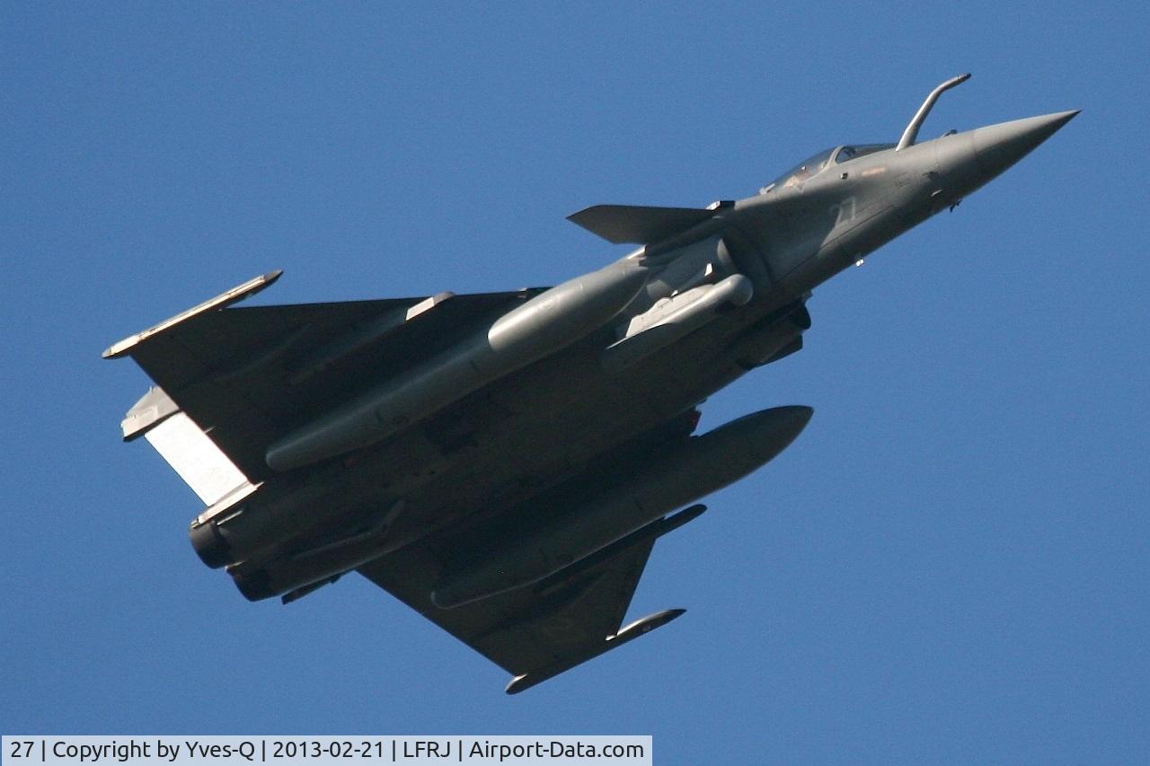 27, 2011 Dassault Rafale M C/N 27, Dassault Rafale M, Take off rwy 08, Landivisiau Naval Air Base (LFRJ)