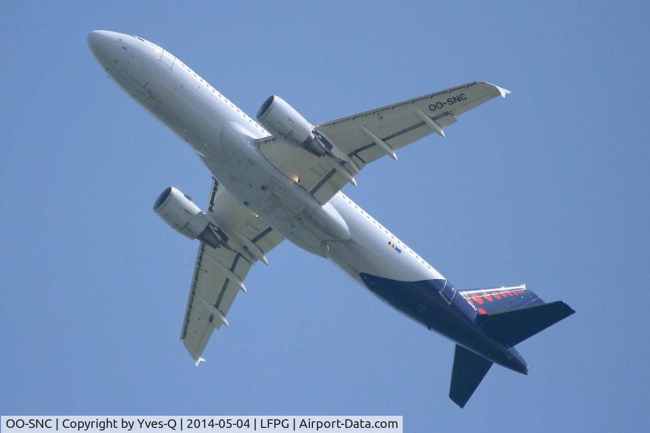 OO-SNC, 2002 Airbus A320-214 C/N 1797, Brussels Airlines Airbus A320-214, Take off rwy 27L, Roissy Charles De Gaulle airport (LFPG-CDG)