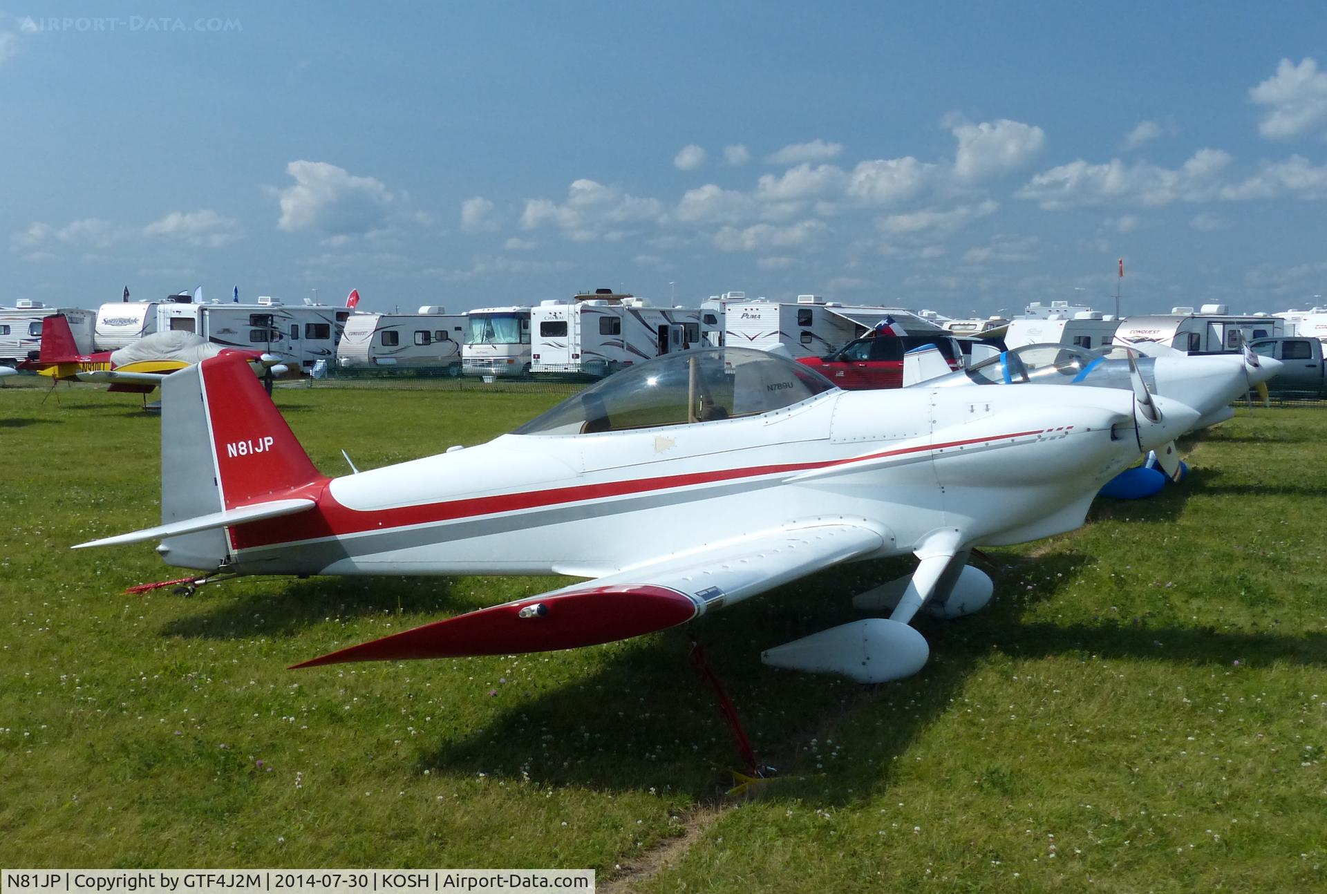 N81JP, 1992 Vans RV-4 C/N 1540, N81JP   at Oshkosh 30.7.14