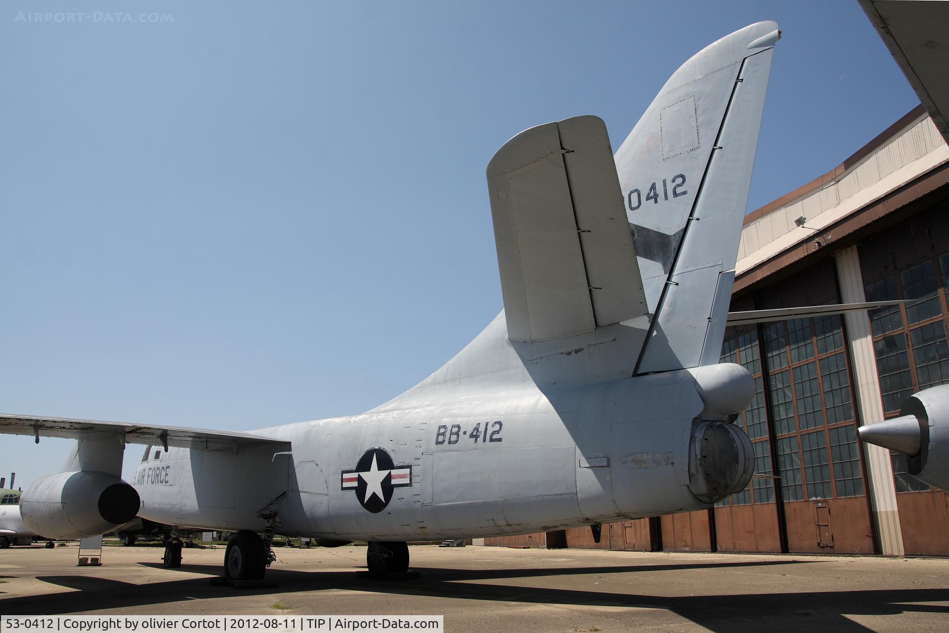 53-0412, 1953 Douglas RB-66D Destroyer C/N 44293, Rear view
