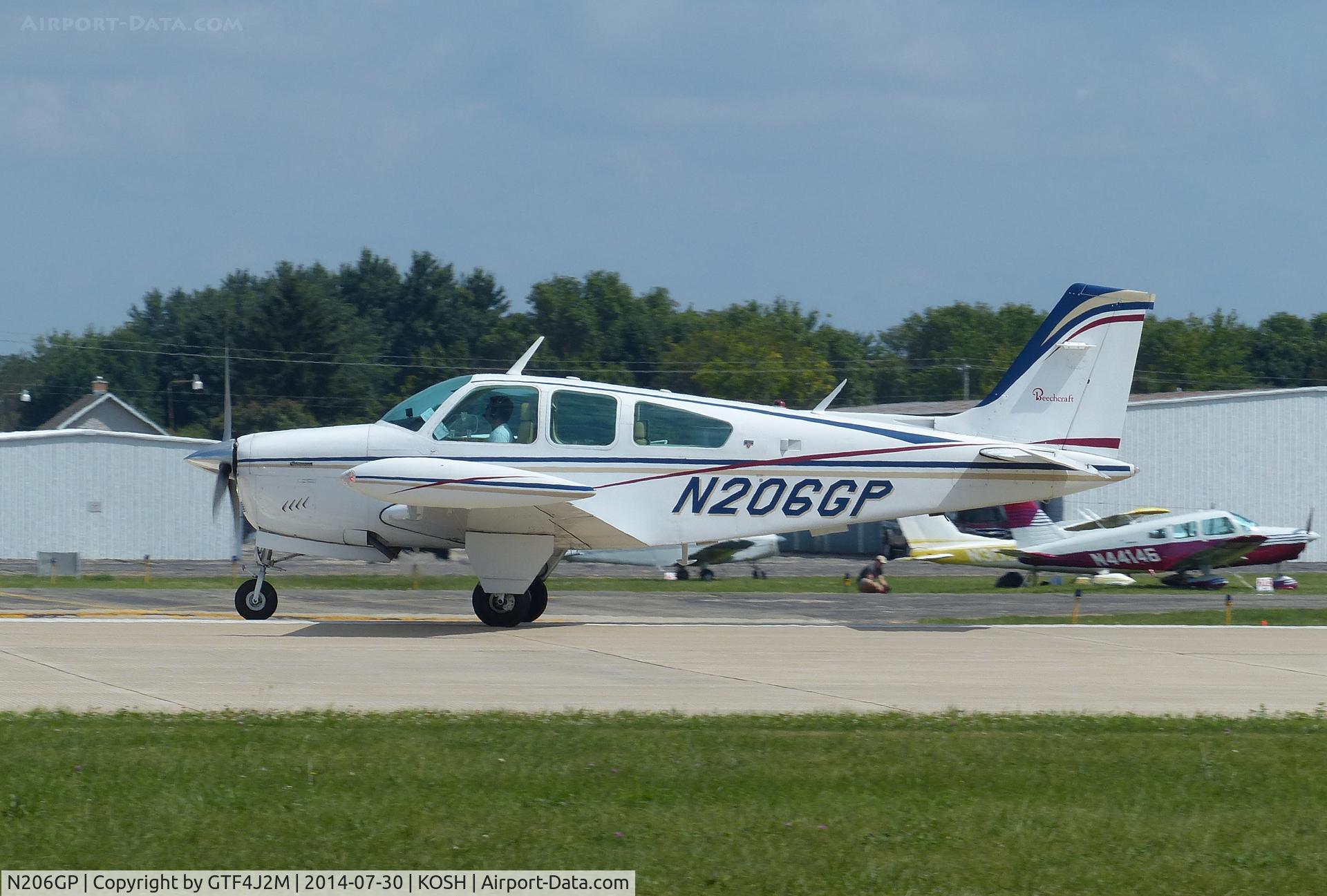 N206GP, 1978 Beech F33A Bonanza C/N CE-754, N206GP   at Oshkosh 30.7.14