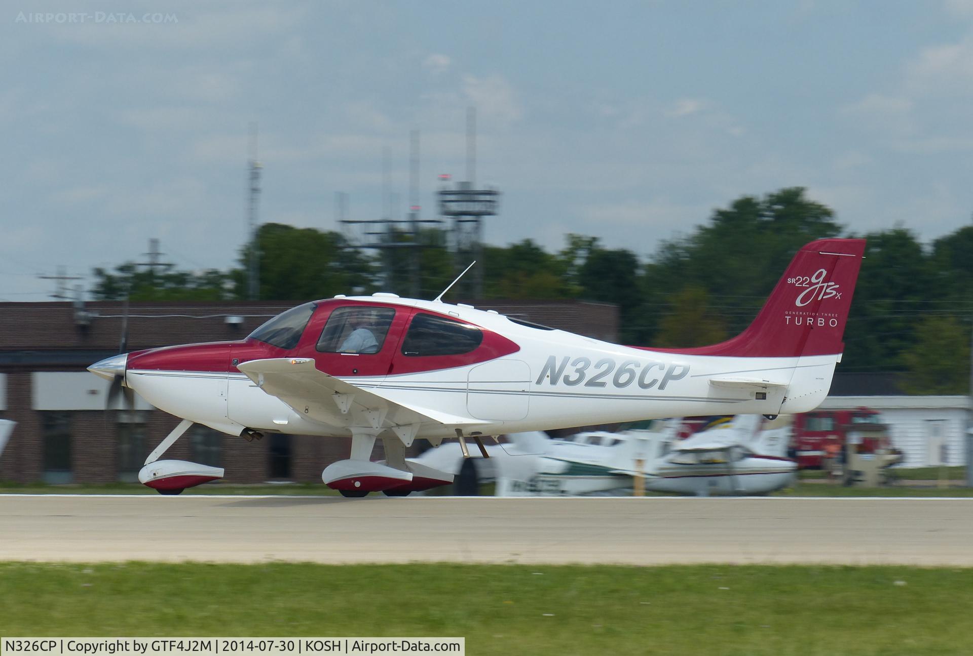 N326CP, 2008 Cirrus SR22 G3 GTS X C/N 3133, N326CP  at Oshkosh 30.7.14