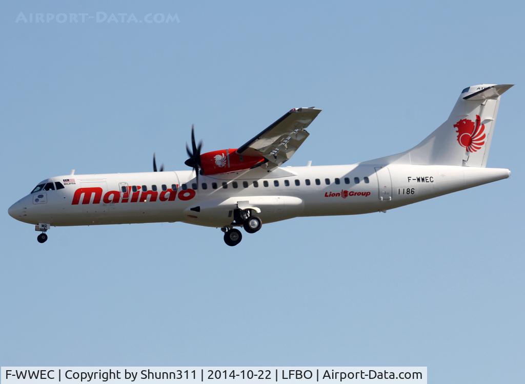 F-WWEC, 2014 ATR 72-600 C/N 1186, C/n 1186 - To be 9M-LMR