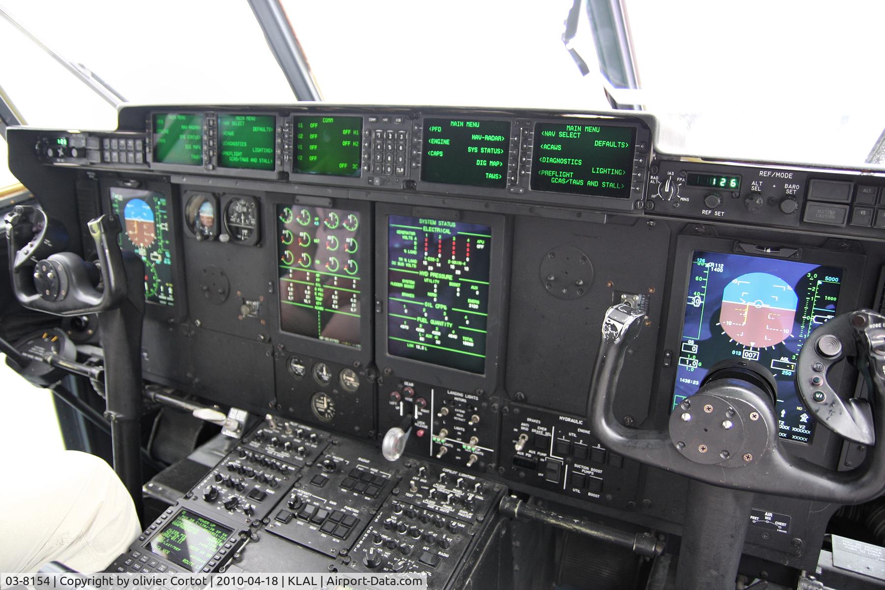 03-8154, 2003 Lockheed Martin C-130J-30 Super Hercules C/N 382-5557, cockpit