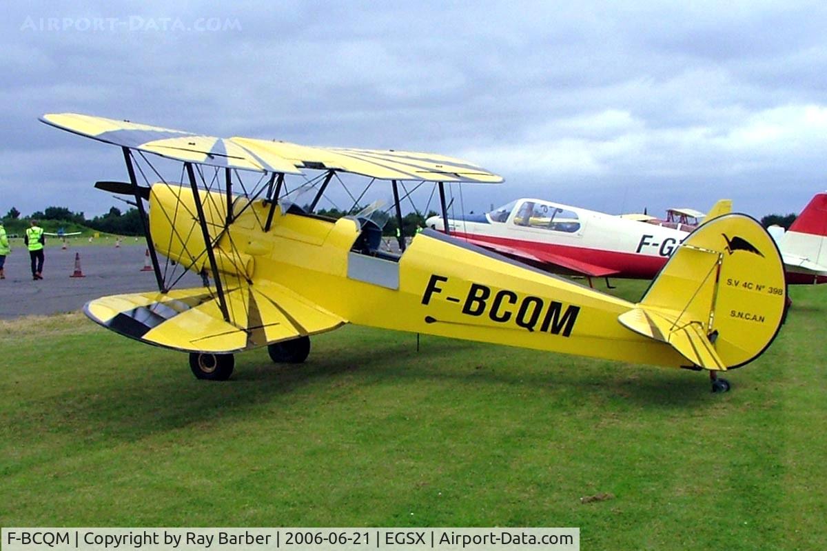 F-BCQM, Stampe-Vertongen SV-4C C/N 398, SNCAN Stampe SV.4C [398] North Weald~G 21/06/2008
