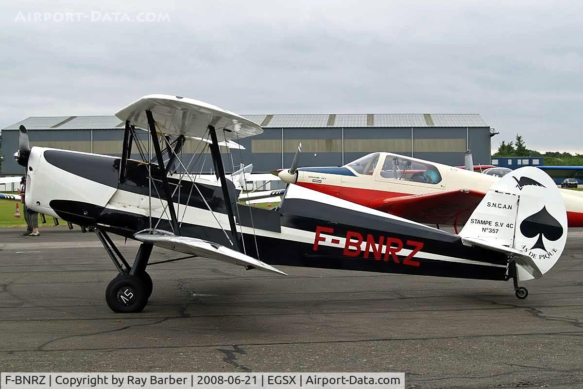 F-BNRZ, Stampe-Vertongen SV-4C C/N 357, SNCAN Stampe SV.4C [357] North Weald~G 21/06/2008